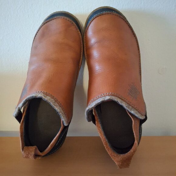 MERRELL Dublin Brown Leather Slip-On Loafers Mocs - Men's Size 8 (J70483) - Picture 3 of 8